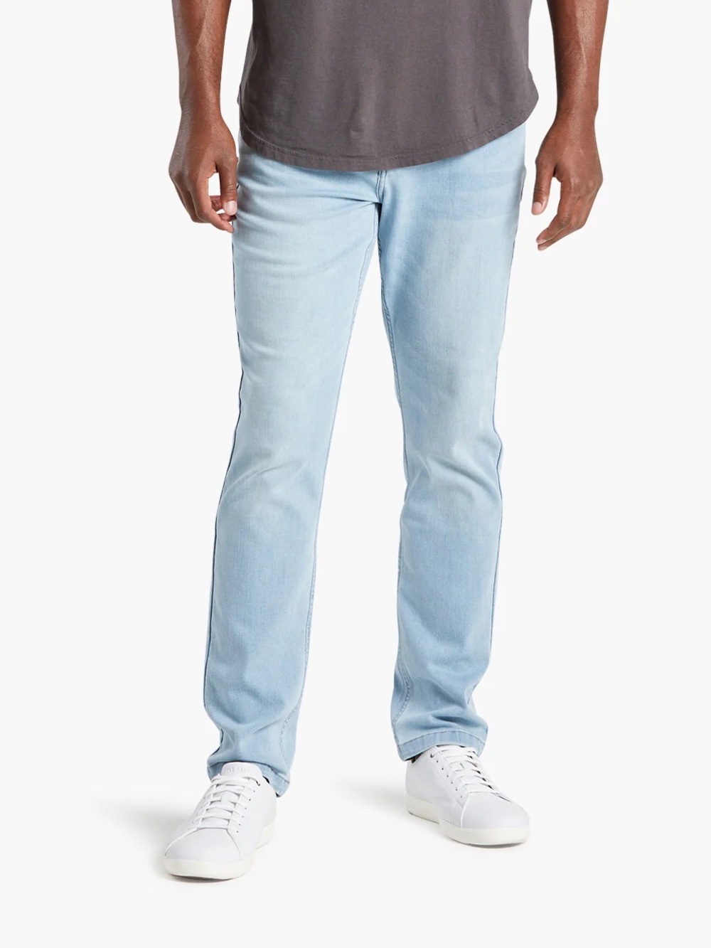 Mugsy mens 32x34 grands slim fit light wash stretch denim blue jeans EUC